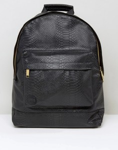 Черный рюкзак с эффектом кожи питона Mi-Pac - Черный