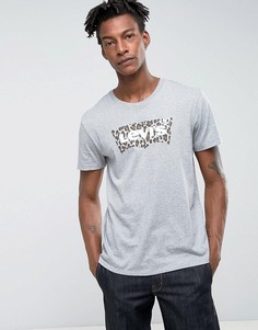 Футболка с леопардовым принтом Levis - Серый
