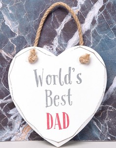 Украшение ко Дню отца с надписью Worlds Best Dad Sass & Belle - Мульти