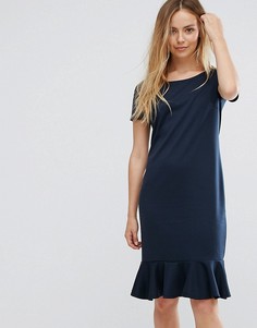 Платье с баской Vila - Темно-синий