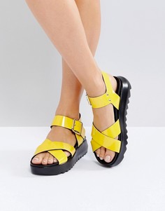 Массивные сандалии ASOS FIND ME - Желтый