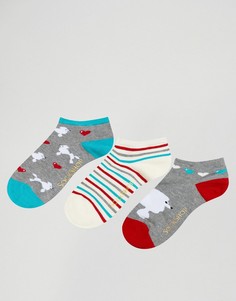 3 пары носков с пуделями Sock Shop - Мульти