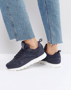 Темно-серые классические кожаные кроссовки Reebok MN - Серый