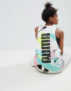 Майка с логотипом Puma Archive - Белый