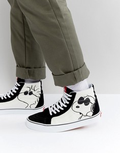 Белые высокие кроссовки Vans X Peanuts SK8 VA2XSBOQU - Белый