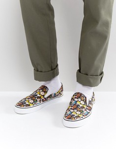 Черные кеды-слипоны Vans X Peanuts VA38F7OQX - Черный