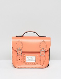Маленький рюкзак Leather Satchel - Розовый