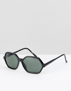 Черные солнцезащитные очки Reclaimed Vintage Inspired - Черный