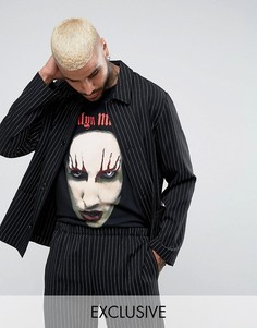 Черная рубашка в полоску Reclaimed Vintage Inspired - Черный