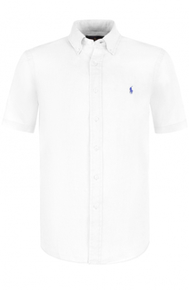 Льняная рубашка с короткими рукавами Polo Ralph Lauren