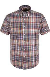 Хлопковая рубашка с короткими рукавами и воротником button down Polo Ralph Lauren