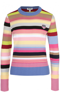 Пуловер в полоску с логотипом бренда Kenzo