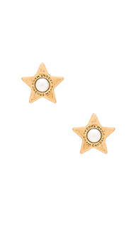 Серьги-гвоздики flat pearl stud - Marc Jacobs