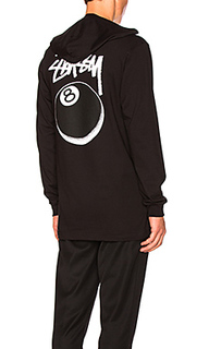 Худи с графикой 8 ball - Stussy