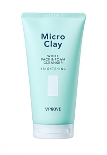 Маска для лица Vprove пенная Micro Clay с каолином, осветляющая, 150 мл
