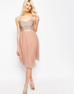 Тюлевое платье с отделкой Needle & Thread Coppelia - Розовый