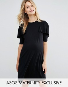 Платье-футболка для беременных ASOS Maternity - Черный