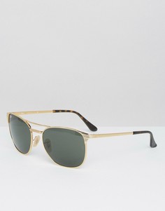 Солнцезащитные очки‑клабмастеры Ray-Ban 0RB3429M - Золотой