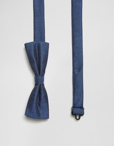 Синий маленький фактурный галстук-бабочка ASOS - Темно-синий