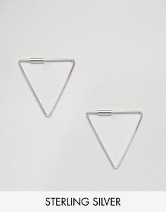 Серебряные серьги треугольной формы Kingsley Ryan - Серебряный
