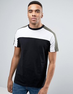 Футболка в стиле колор блок New Look - Черный