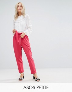 Брюки-галифе с поясом ASOS PETITE - Розовый