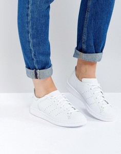 Белые кроссовки adidas Originals Stan Smith Lea Sock - Белый