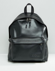 Кожаный рюкзак с перфорацией на кармане Eastpak - Черный