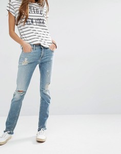 Рваные прямые джинсы с необработанными кромками Hilfiger Denim Naomi - Синий