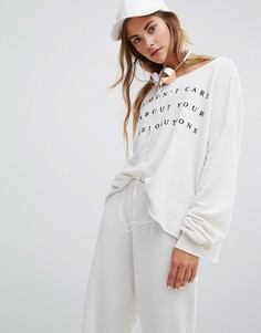 Махровый свитшот Wildfox Resolutions - Белый