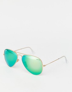 Солнцезащитные очки-авиаторы Ray-Ban RB3025 - Золотой