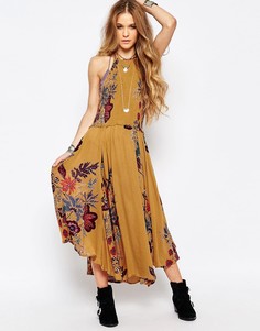 Платье миди Free People Seasons In The Sun - Желтый