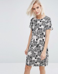 Платье-туника с принтом в зебру Sugarhill Boutique Lara - Черный