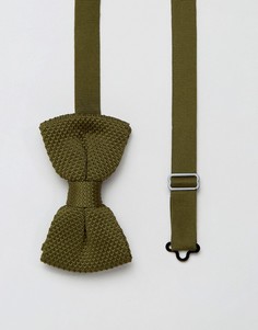 Вязаный галстук-бабочка 7X - Зеленый