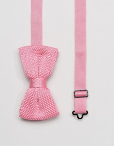 Трикотажный галстук-бабочка в упаковке 7X - Розовый
