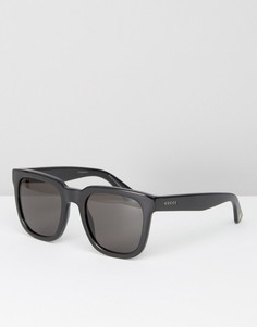 Солнцезащитные очки в квадратной оправе Gucci - Черный