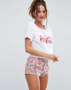 Пижамная футболка и шорты Coca Cola ASOS - Мульти