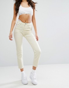Укороченные прямые джинсы с завышенной талией Tommy Jeans - Желтый