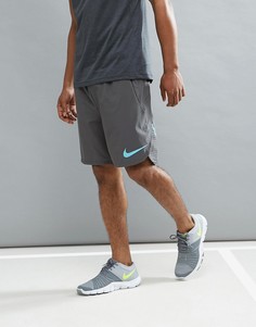 Серые шорты из дышащей и эластичной ткани Flex Nike Training 833374-038 - Серый