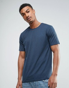 Меланжевая футболка Troy - Темно-синий