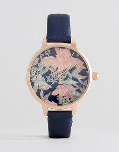 Часы с циферблатом с цветочным узором New Look - Синий