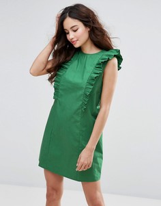 Платье с оборками Fashion Union - Зеленый
