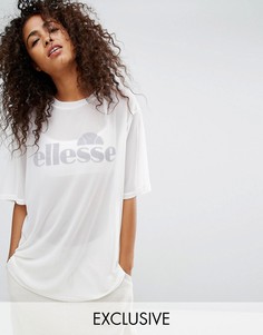 Бралетт с сетчатой oversize-футболкой Ellesse - Белый