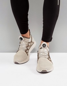 Бежевые кроссовки с решетчатой отделкой Reebok Running Pump Plus BS8596 - Белый