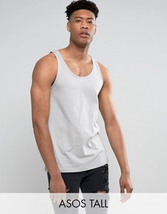 Свободная майка ASOS TALL - Серый
