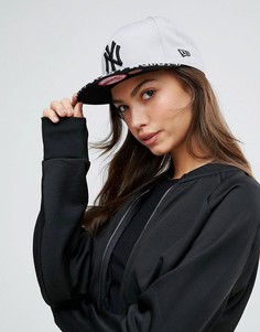 Кепка с леопардовым принтом New Era 9 Fifty New York Yankees - Белый