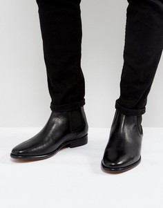 Кожаные ботинки челси Walk London Harrington - Черный