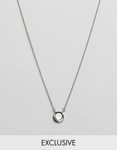 Серебристое ожерелье с подвеской Aetherston - Серебряный