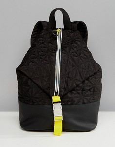 Черный стеганый рюкзак с молниями Fiorelli Sport - Черный