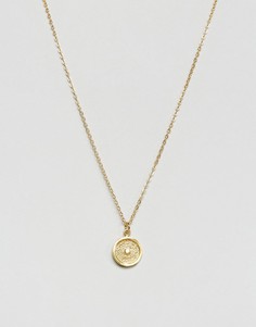 Ожерелье с подвеской-диском Ottoman Hands - Золотой